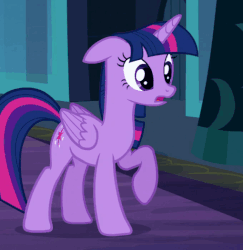 Size: 510x525 | Tagged: safe, screencap, twilight sparkle, alicorn, pony, g4, the cutie re-mark, animated, cute, female, floppy ears, frown, mare, not sure if want, raised hoof, solo, twiabetes, twilight sparkle (alicorn)