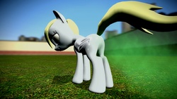 Size: 1920x1080 | Tagged: dead source, safe, artist:tacko marceno, derpy hooves, pegasus, pony, g4, 3d, fart, female, gmod, mare, solo