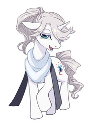 Size: 400x558 | Tagged: safe, artist:murai shinobu, pony, bloodborne, crossover, iosefka, looking at you, ponified, solo
