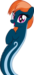Size: 1279x2816 | Tagged: safe, artist:badumsquish, derpibooru exclusive, oc, oc only, oc:kalianne, lamia, original species, g4, back, fangs, female, grin, happy, simple background, solo, transparent background, vector