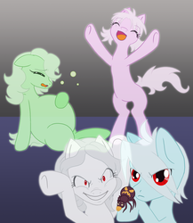 Size: 1350x1554 | Tagged: safe, artist:sukanar, oc, oc only, ghost pony, spider, belly, scary, stuffed