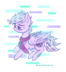 Size: 861x929 | Tagged: safe, artist:du-sk, oc, oc only, pegasus, pony, blue, purple, solo, white