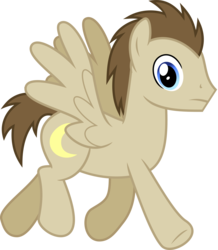 Size: 5232x6000 | Tagged: safe, artist:chainchomp2, crescent pony, mane moon, pegasus, pony, g4, hurricane fluttershy, absurd resolution, looking at you, male, not doctor whooves, side view, simple background, solo, spread wings, stallion, transparent background, vector, wings