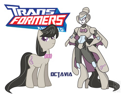 Size: 3300x2550 | Tagged: safe, artist:inspectornills, octavia melody, earth pony, pony, robot, g4, crossover, female, high res, solo, transformares, transformerfied, transformers, transformers animated