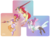 Size: 1280x958 | Tagged: dead source, safe, artist:skirtzzz, part of a set, apple bloom, scootaloo, sweetie belle, human, g4, blade, crossover, cutie mark crusaders, dressphere, final fantasy, final fantasy x-2, gun, gunner, humanized, midriff, pony coloring, small wings, sword, thief, warrior, weapon, wings