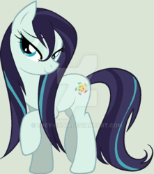 Size: 600x680 | Tagged: safe, artist:evey-chan, coloratura, g4, base used, bedroom eyes, female, obtrusive watermark, rara, solo, watermark, wet mane