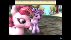 Size: 1280x720 | Tagged: safe, pinkie pie, twilight sparkle, g4, needs more jpeg, spore, terrifying, uncanny valley