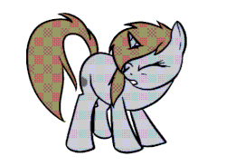 Size: 526x384 | Tagged: safe, artist:neuro, oc, oc only, oc:littlepip, pony, unicorn, fallout equestria, animated, behaving like a dog, fanfic, fanfic art, female, gif, mare, simple background, solo, unmoving plaid, wet-dog shake, white background