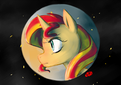 Size: 1000x700 | Tagged: safe, artist:ryuredwings, sunset shimmer, pony, unicorn, g4, female, portrait, solo