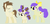 Size: 896x436 | Tagged: safe, artist:deppressedunicorn, cream puff, pound cake, oc, oc:puff pastry, earth pony, pegasus, pony, g4, family, female, male, offspring, older, older cream puff, older pound cake, parent:cream puff, parent:pound cake, parents:creamcake, ship:creamcake, shipping, straight