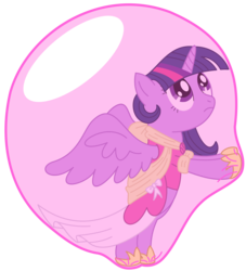 Size: 2093x2304 | Tagged: safe, artist:bladedragoon7575, twilight sparkle, alicorn, pony, g4, bubble, clothes, coronation dress, dress, female, high res, in bubble, mare, simple background, solo, transparent background, twilight sparkle (alicorn)