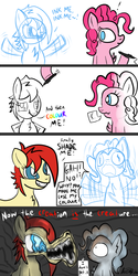 Size: 800x1600 | Tagged: safe, artist:neonwabbit, pinkie pie, oc, oc:sierra, g4, comic