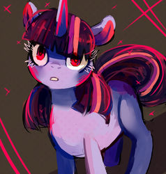 Size: 1280x1344 | Tagged: safe, artist:cherivinca, twilight sparkle, pony, unicorn, g4, female, mare, solo