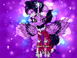 Size: 732x554 | Tagged: safe, artist:twilight7070, twilight sparkle, alicorn, pony, g4, female, mare, masked matter-horn costume, power ponies, solo, twilight sparkle (alicorn)