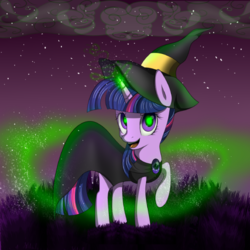 Size: 579x579 | Tagged: safe, artist:twilight7070, twilight sparkle, g4, clothes, costume, female, nightmare night, solo, witch