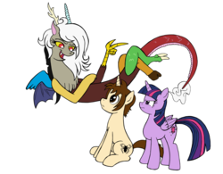 Size: 1024x800 | Tagged: safe, artist:edcom02, artist:jmkplover, discord, twilight sparkle, g4, eris, male, peter parker, ponified, rule 63, simple background, spider-man, spiders and magic iii: days of friendship past, transparent background, twilight sparkle (alicorn)