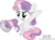 Size: 1024x763 | Tagged: dead source, safe, artist:du-sk, sweetie belle, g4, commission, cute, female, megaphone, simple background, solo, transparent background, vector, yelling