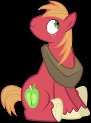 Size: 591x800 | Tagged: safe, artist:maximillianveers, big macintosh, earth pony, pony, g4, black background, liar face, liarpony, male, scrunchy face, simple background, solo, stallion, vector