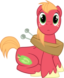Size: 4714x5760 | Tagged: safe, artist:scrimpeh, big macintosh, earth pony, pony, g4, absurd resolution, cute, looking at you, macabetes, male, simple background, solo, stallion, transparent background, vector