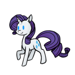 Size: 500x500 | Tagged: safe, artist:breadcipher, rarity, g4, female, raised hoof, simple background, sketch, solo, transparent background