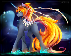 Size: 2822x2222 | Tagged: safe, artist:koveliana, oc, oc only, oc:koveliana, alicorn, bat pony, bat pony alicorn, pony, chromatic aberration, color porn, high res, solo