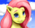 Size: 845x676 | Tagged: safe, artist:mentalmongloid, fluttershy, g4, cloud, female, looking at you, sky, smiling, solo