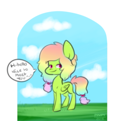 Size: 1280x1256 | Tagged: safe, artist:pinipy, oc, oc only, oc:tabery bee, pegasus, pony, chibi, cute, solo