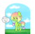 Size: 1280x1256 | Tagged: safe, artist:pinipy, oc, oc only, oc:tabery bee, pegasus, pony, chibi, cute, solo