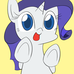 Size: 700x700 | Tagged: safe, artist:ilv, rarity, g4, female, hooves, simple background, solo