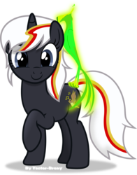 Size: 3518x4483 | Tagged: safe, artist:vector-brony, oc, oc only, oc:pyrelight, oc:velvet remedy, balefire phoenix, phoenix, pony, unicorn, fallout equestria, cute, fanfic, fanfic art, female, hooves, horn, looking at you, mare, simple background, smiling, solo, transparent background, vector