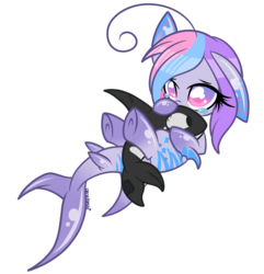 Size: 2500x2594 | Tagged: safe, artist:starlightlore, oc, oc only, oc:nimune, orca, original species, shark pony, whale, cute, high res, lorehoshiko is trying to murder us, plushie, simple background, solo, transparent background