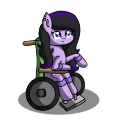Size: 2000x2000 | Tagged: safe, artist:sketchydesign78, oc, oc only, oc:melody shine, earth pony, pony, handicapped, high res, simple background, solo, transparent background, wheelchair