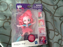 Size: 2592x1936 | Tagged: safe, derpibooru exclusive, pinkie pie, equestria girls, g4, clothes, doll, equestria girls minis, female, irl, not in its original packaging anymore, photo, skirt, toy
