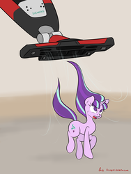 Size: 3000x4000 | Tagged: safe, artist:orang111, starlight glimmer, g4, the cutie re-mark, abuse, adorable distress, cute, doodle, glimmerbuse, open mouth, starlight gets what's coming to her, vacuum cleaner, wat, wide eyes, windswept mane