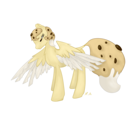 Size: 5000x5000 | Tagged: safe, artist:hirundoarvensis, oc, oc only, oc:chocolate chip, food pony, original species, absurd resolution, food, solo