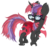 Size: 4083x3802 | Tagged: safe, artist:law44444, moondancer, changeling, g4, adoracreepy, changelingified, creepy, cute, female, fluffy, glasses, red changeling, solo, species swap