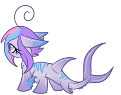 Size: 2500x1958 | Tagged: safe, artist:starlightlore, oc, oc only, oc:nimune, original species, shark pony, cute, simple background, solo, transparent background