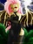 Size: 1200x1600 | Tagged: safe, artist:monochromacat, fluttershy, bat pony, anthro, g4, clothes, female, flutterbat, socks, solo, thigh highs