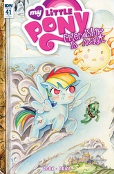 Size: 1054x1600 | Tagged: safe, artist:sara richard, idw, rainbow dash, tank, g4, comic