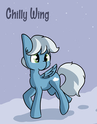 Size: 806x1026 | Tagged: safe, artist:tjpones, oc, oc only, oc:chilly wing, snow, snowfall, solo