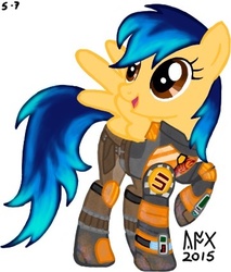 Size: 361x423 | Tagged: safe, artist:yoshixage, pegasus, pony, armor, female, looking up, mandalorian, mare, open mouth, ponified, raised hoof, sabine wren, simple background, smiling, solo, spread wings, star wars, star wars rebels, white background, wings