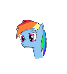 Size: 1916x2112 | Tagged: safe, artist:shawncuddle, rainbow dash, g4, female, frown, solo