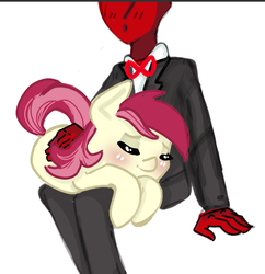 Size: 730x754 | Tagged: safe, artist:anonymous, roseluck, oc, oc:anon, g4, /pone/, 8chan