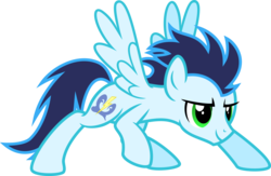 Size: 6521x4264 | Tagged: safe, artist:osipush, soarin', pegasus, pony, g4, absurd resolution, alternate gender counterpart, backwards cutie mark, male, pose, simple background, solo, transparent background, vector