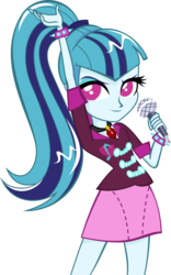 Size: 1288x2065 | Tagged: safe, artist:lyricgemva, sonata dusk, equestria girls, g4, female, microphone, simple background, solo, transparent background