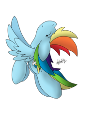 Size: 5502x7002 | Tagged: safe, artist:fisherfly, rainbow dash, g4, absurd resolution, eyes closed, female, flying, simple background, solo, transparent background