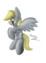 Size: 5100x7002 | Tagged: safe, artist:fisherfly, derpy hooves, pegasus, pony, g4, absurd resolution, cute, female, flying, happy, mare, simple background, smiling, solo, transparent background