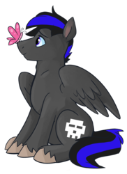 Size: 1572x2160 | Tagged: safe, artist:spainfischer, oc, oc only, oc:8-bit, butterfly, pony, simple background, solo, transparent background