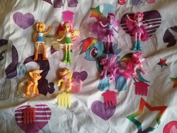 Size: 2592x1944 | Tagged: safe, applejack, fluttershy, pinkie pie, rainbow dash, rarity, twilight sparkle, equestria girls, g4, doll, female, happy meal, irl, mane six, photo, toy, twilight sparkle (alicorn)