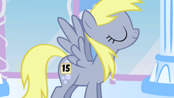 Size: 1280x720 | Tagged: safe, screencap, derpy hooves, pegasus, pony, g4, sonic rainboom (episode), 15, cropped, female, mare
